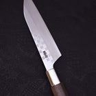 Petty Silver Steel #3 Ichimatsu Walnussholz Griff 135mm-[Musashi]-[Japan-Küchenmesser]