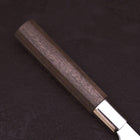 Petty Silver Steel #3 Ichimatsu Walnussholz Griff 135mm-[Musashi]-[Japan-Küchenmesser]