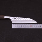 Petty Silver Steel #3 Ichimatsu Walnussholz Griff 135mm-[Musashi]-[Japan-Küchenmesser]