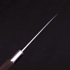 Petty Silver Steel #3 Karakusa Walnuss Griff 135mm-[Musashi]-[Japan-Küchenmesser]