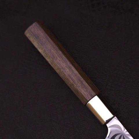 Petty Silver Steel #3 Kemanmon Walnussholz Griff 135mm-[Musashi]-[Japan-Küchenmesser]