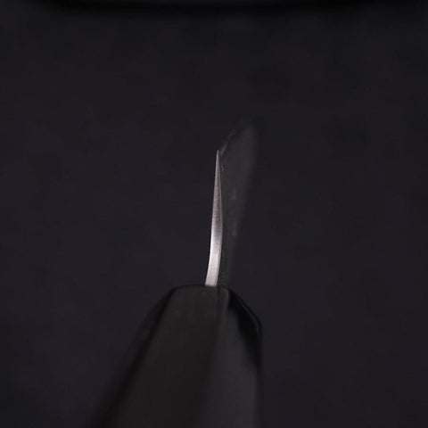 Petty Silver Steel #3 Nashiji Büffelhorn und Magnolienholz Griff 135mm-[Musashi]-[Japan-Küchenmesser]