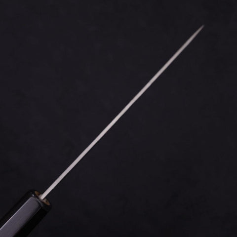 Petty Silver Steel #3 Nashiji Büffelhorn und Magnolienholz Griff 135mm-[Musashi]-[Japan-Küchenmesser]