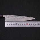 Petty Silver Steel #3 Nashiji Büffelhorn und Magnolienholz Griff 135mm-[Musashi]-[Japan-Küchenmesser]