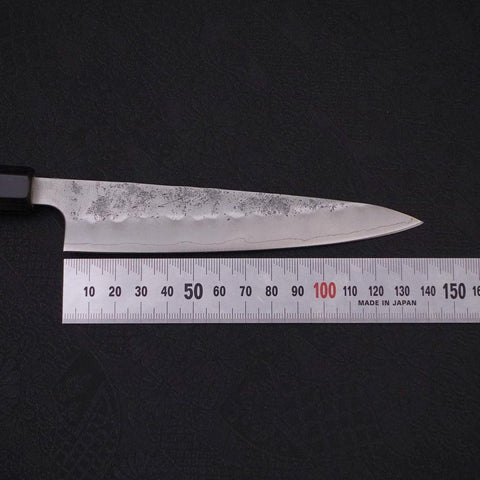 Petty Silver Steel #3 Nashiji Büffelhorn und Magnolienholz Griff 135mm-[Musashi]-[Japan-Küchenmesser]
