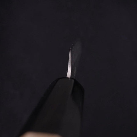 Petty Silver Steel #3 Nashiji Büffelhorn und Magnolienholz Griff 80mm-[Musashi]-[Japan-Küchenmesser]