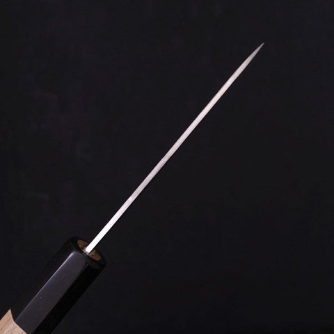 Petty Silver Steel #3 Nashiji Büffelhorn und Magnolienholz Griff 80mm-[Musashi]-[Japan-Küchenmesser]