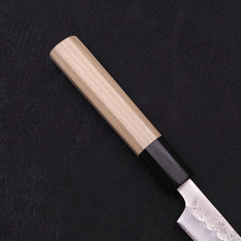 Petty Silver Steel #3 Nashiji Büffelhorn und Magnolienholz Griff 80mm-[Musashi]-[Japan-Küchenmesser]