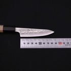 Petty Silver Steel #3 Nashiji Büffelhorn und Magnolienholz Griff 80mm-[Musashi]-[Japan-Küchenmesser]