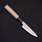 Petty Silver Steel #3 Nashiji Büffelhorn und Magnolienholz Griff 80mm-[Musashi]-[Japan-Küchenmesser]