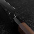 Petty Silver Steel #3 Nashiji Büffelhorn und Walnussholz Griff 150mm-[Musashi]-[Japan-Küchenmesser]