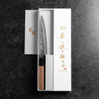 Petty Silver Steel #3 Nashiji Büffelhorn und Walnussholz Griff 150mm-[Musashi]-[Japan-Küchenmesser]