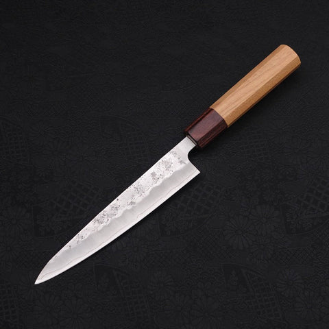 Petty Silver Steel #3 Nashiji Japanische Zelkove Griff 150mm-[Musashi]-[Japan-Küchenmesser]