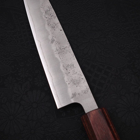 Petty Silver Steel #3 Nashiji Japanische Zelkove Griff 150mm-[Musashi]-[Japan-Küchenmesser]