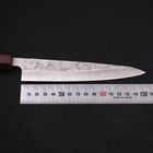 Petty Silver Steel #3 Nashiji Japanische Zelkove Griff 150mm-[Musashi]-[Japan-Küchenmesser]