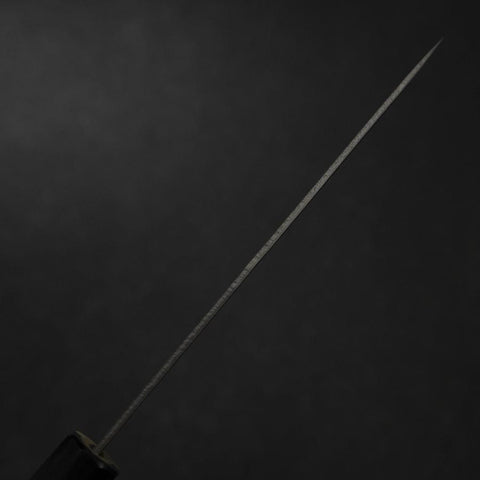 Petty Silver Steel #3 Nashiji Magnolienholz Griff mit Doppelter Büffelhorn Kappe 135mm-[Musashi]-[Japan-Küchenmesser]