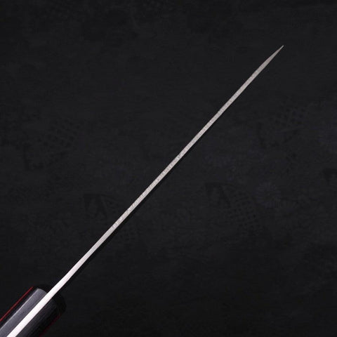 Petty Silver Steel #3 Nashiji Roter Westlicher Griff 135mm-[Musashi]-[Japan-Küchenmesser]