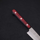 Petty Silver Steel #3 Nashiji Roter Westlicher Griff 135mm-[Musashi]-[Japan-Küchenmesser]