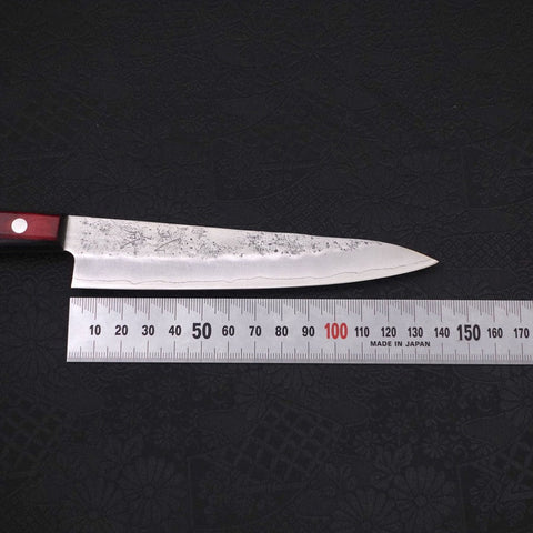 Petty Silver Steel #3 Nashiji Roter Westlicher Griff 135mm-[Musashi]-[Japan-Küchenmesser]