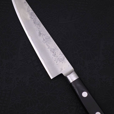 Petty Silver Steel #3 Nashiji Schwarzer Westlicher Griff 135mm-[Musashi]-[Japan-Küchenmesser]