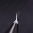 Petty Silver Steel #3 Nashiji Schwarzer Westlicher Griff 135mm-[Musashi]-[Japan-Küchenmesser]