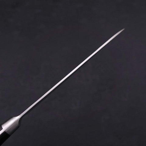 Petty Silver Steel #3 Nashiji Schwarzer Westlicher Griff 135mm-[Musashi]-[Japan-Küchenmesser]