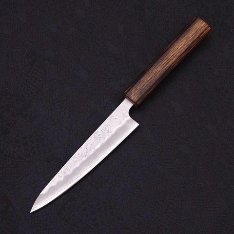 Petty Silver Steel #3 Nashiji Sumi Urushi Griff 135mm-[Musashi]-[Japan-Küchenmesser]