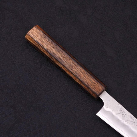 Petty Silver Steel #3 Nashiji Sumi Urushi Griff 135mm-[Musashi]-[Japan-Küchenmesser]