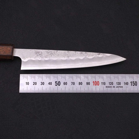 Petty Silver Steel #3 Nashiji Sumi Urushi Griff 135mm-[Musashi]-[Japan-Küchenmesser]