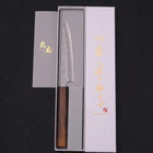 Petty Silver Steel #3 Nashiji Sumi Urushi Griff 135mm-[Musashi]-[Japan-Küchenmesser]