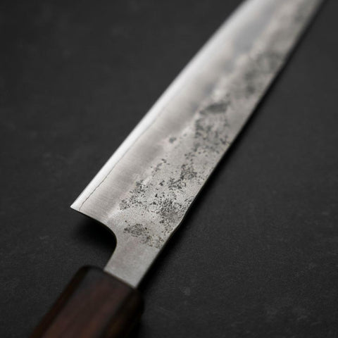Petty Silver Steel #3 Nashiji Sumi Urushi Griff 150mm-[Musashi]-[Japan-Küchenmesser]
