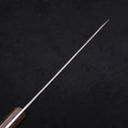 Petty Silver Steel #3, Nashiji Westlicher Griff in Braun, 135mm-[Musashi]-[Japan-Küchenmesser]