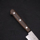 Petty Silver Steel #3, Nashiji Westlicher Griff in Braun, 135mm-[Musashi]-[Japan-Küchenmesser]