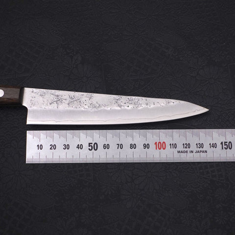 Petty Silver Steel #3, Nashiji Westlicher Griff in Braun, 135mm-[Musashi]-[Japan-Küchenmesser]