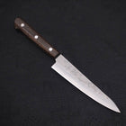 Petty Silver Steel #3, Nashiji Westlicher Griff in Braun, 135mm-[Musashi]-[Japan-Küchenmesser]
