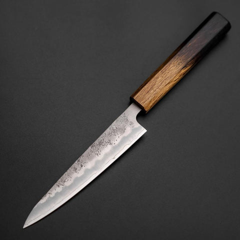 Petty Silver Steel #3 Nashiji Yaki Urushi Griff 135mm-[Musashi]-[Japan-Küchenmesser]
