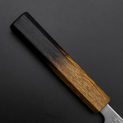Petty Silver Steel #3 Nashiji Yaki Urushi Griff 135mm-[Musashi]-[Japan-Küchenmesser]