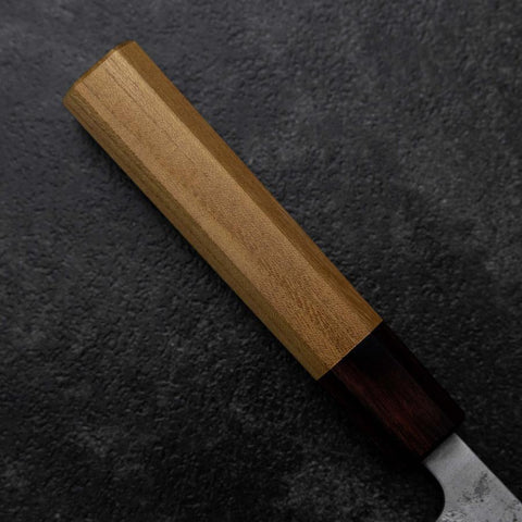 Petty Silver Steel #3 Nashiji Zelkove Griff 135mm-[Musashi]-[Japan-Küchenmesser]