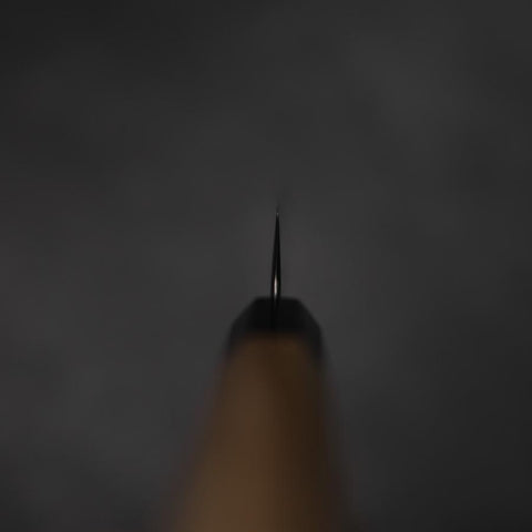 Petty Silver Steel #3 Nawame Büffelhorn und Magnolienholz Griff 135mm-[Musashi]-[Japan-Küchenmesser]