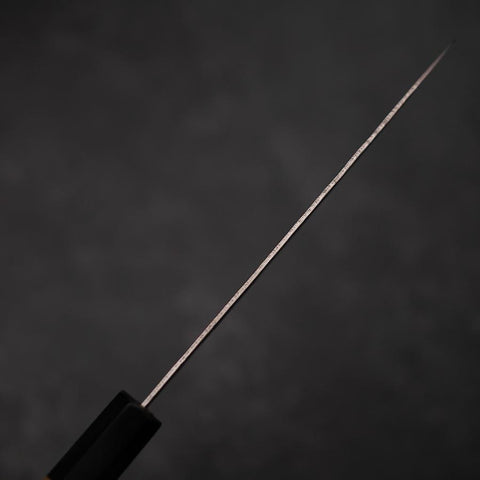 Petty Silver Steel #3 Nawame Büffelhorn und Magnolienholz Griff 135mm-[Musashi]-[Japan-Küchenmesser]