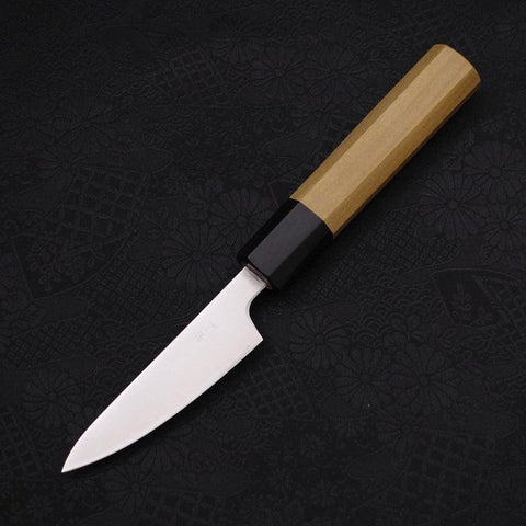 Petty Silver Steel #3 Poliert Büffelhorn und Magnolienholz Griff 80mm-[Musashi]-[Japan-Küchenmesser]