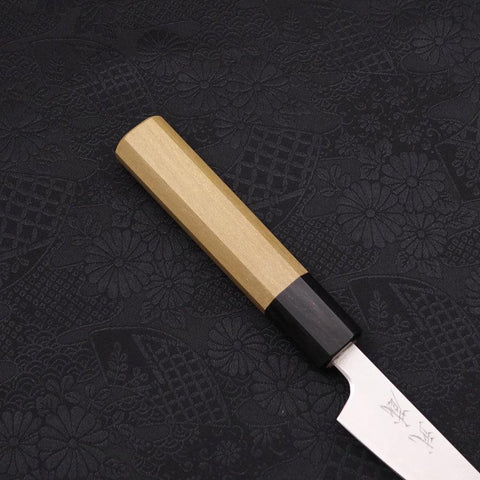Petty Silver Steel #3 Poliert Büffelhorn und Magnolienholz Griff 80mm-[Musashi]-[Japan-Küchenmesser]