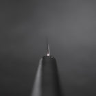 Petty Silver Steel #3 Poliert Schwarzer Ishime Urushi Griff 110mm-[Musashi]-[Japan-Küchenmesser]
