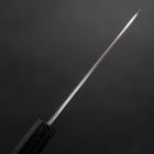 Petty Silver Steel #3 Poliert Schwarzer Ishime Urushi Griff 110mm-[Musashi]-[Japan-Küchenmesser]