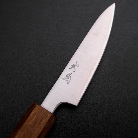 Petty Silver Steel #3 Poliert Yaki Urushi Griff 80mm-[Musashi]-[Japan-Küchenmesser]