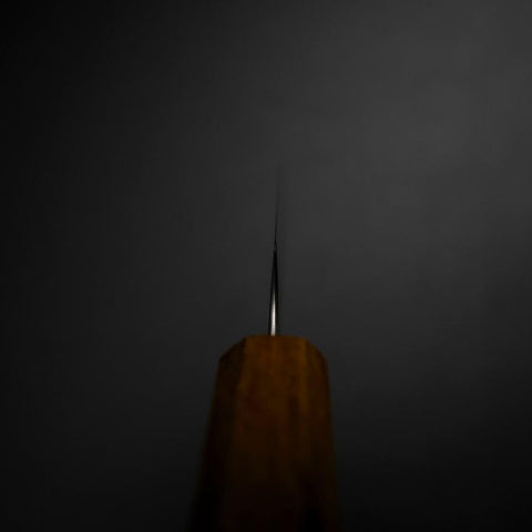 Petty Silver Steel #3 Poliert Yaki Urushi Griff 80mm-[Musashi]-[Japan-Küchenmesser]