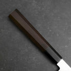 Petty Silver Steel #3 Polished Buffalo Ebony Handle 140mm (5.5”)-[Musashi]-[Japan-Küchenmesser]