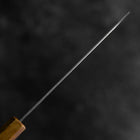 Petty Silver Steel #3 Tsuchime Damast Yaki Urushi Griff 140mm-[Musashi]-[Japan-Küchenmesser]