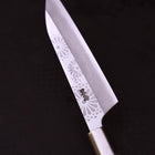 Petty Silver Steel #3 Walnussholz Kiku Griff 135mm-[Musashi]-[Japan-Küchenmesser]