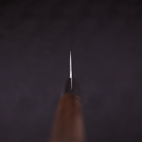 Petty Silver Steel #3 Walnussholz Kiku Griff 135mm-[Musashi]-[Japan-Küchenmesser]